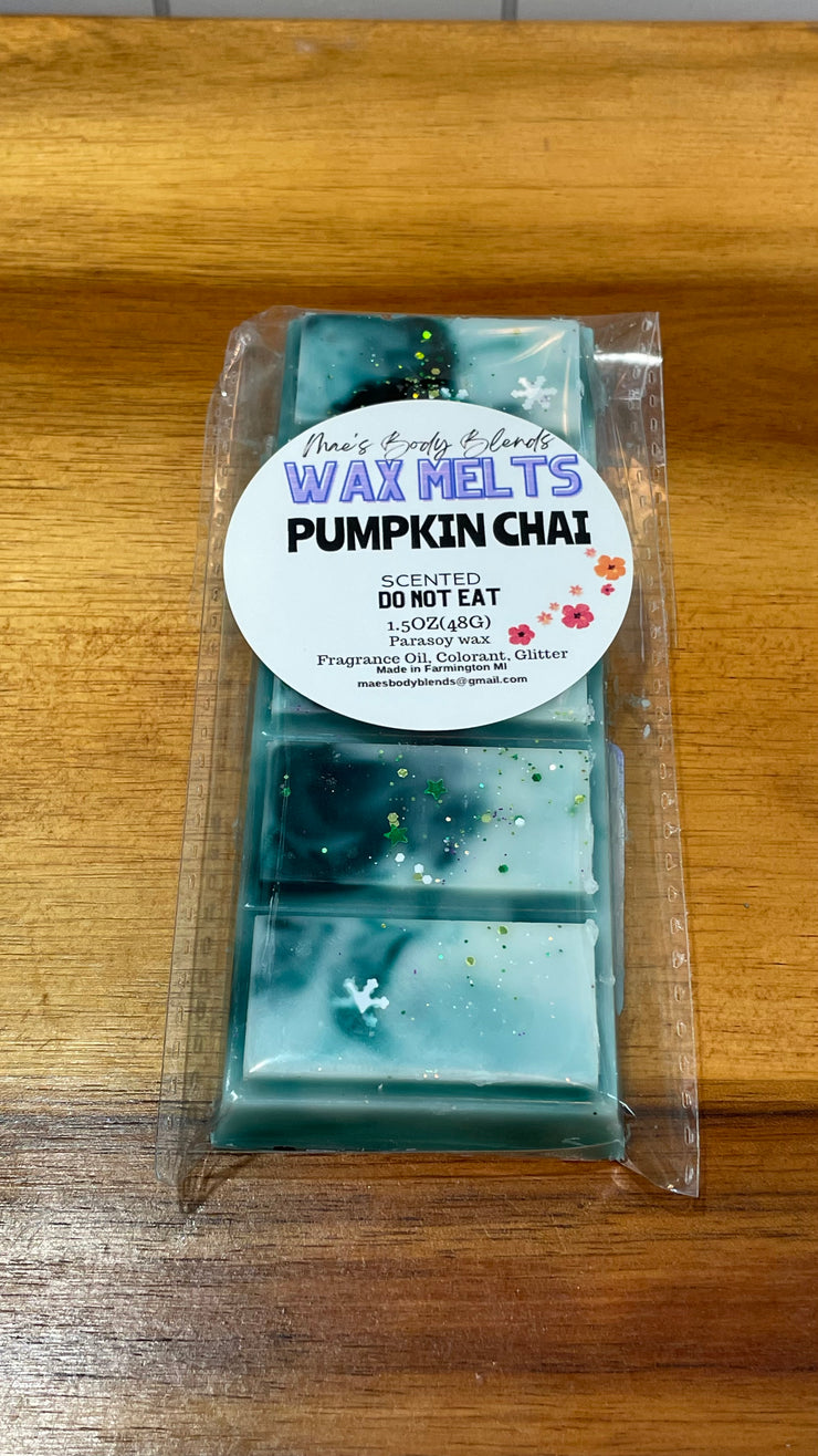Chai Pumpkin wax melt snap bar