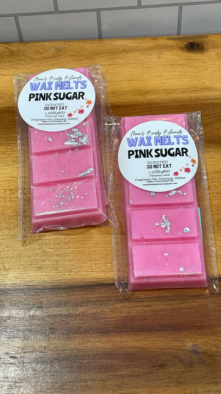 Pink suga wax melt snap bar