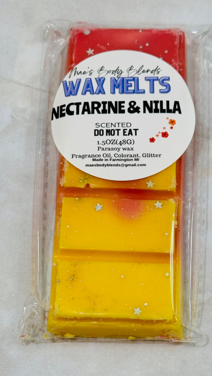 Nectarine Vanilla wax melt snap bar