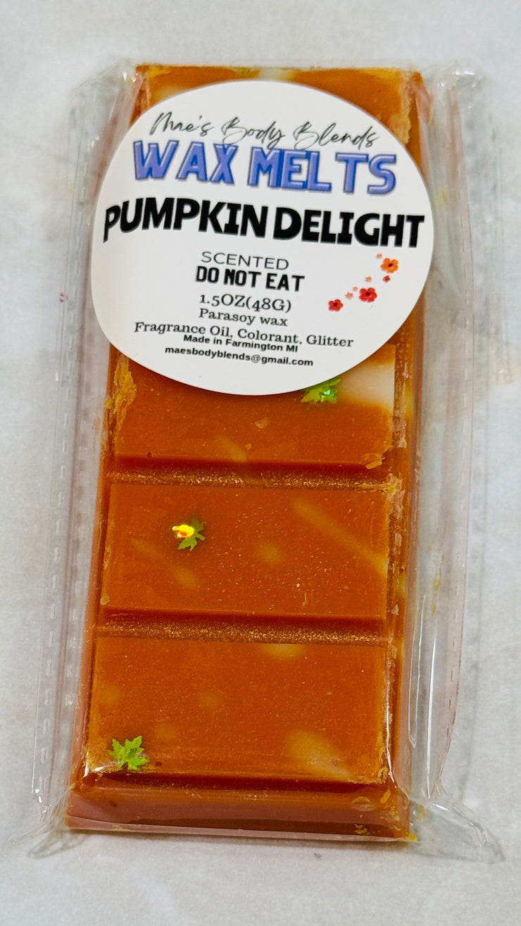 Pumpkin delight wax snap bar