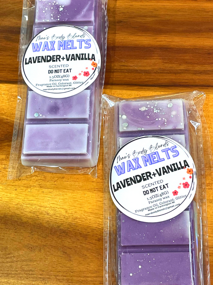 Lavender + Vanilla Relaxing melt snap bar